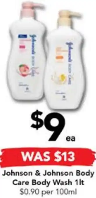 Johnson & Johnson Body Care Body Wash 1lt