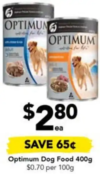 Drakes Optimum Dog Food 400g offer