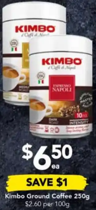 Kimbo Ground Coffee 250g