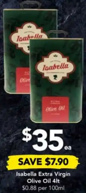 Drakes Isabella Extra Virgin Olive Oil 4lt offer