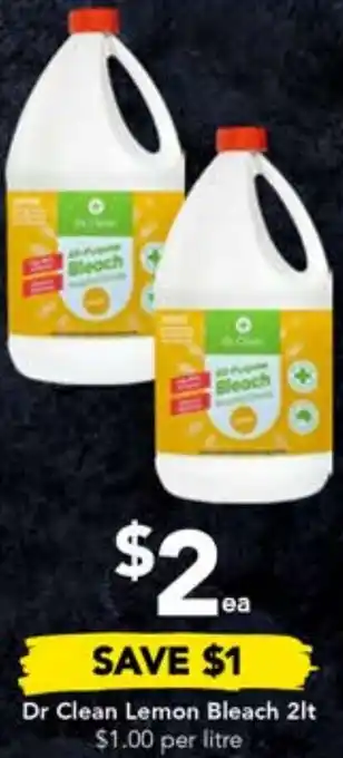 Drakes Dr Clean Lemon Bleach 2lt offer