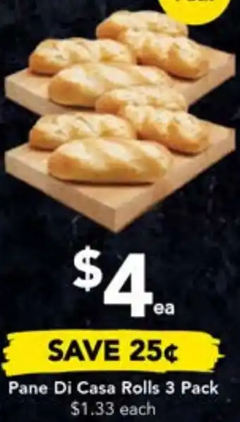 Drakes Pane Di Casa Rolls 3 Pack offer