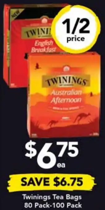 Drakes Twinings Tea Bags 80 Pack-100 Pack offer