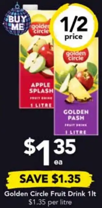 Drakes Golden Circle Fruit Drink 1lt offer