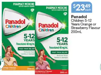 Panadol Children 5-12 Years Orange or Strawberry Flavour 200mL