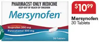 Soul Pattinson Chemist Mersynofen 30 Tablets offer