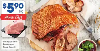 Foodland Australian Pork Forequarter Roast Bone-In offer