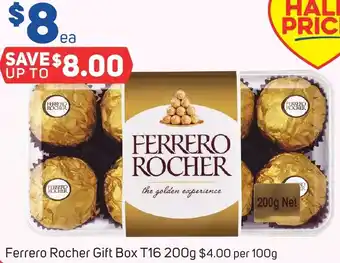 Foodland Ferrero Rocher Gift Box T16 200g offer