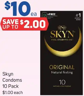 Foodland Skyn Condoms 10 Pack offer