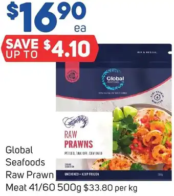 Foodland Global Seafoods Raw Prawn Meat 41/60 500g offer