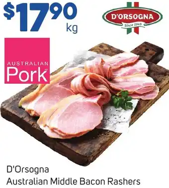 Foodland D'Orsogna Australian Middle Bacon Rashers offer