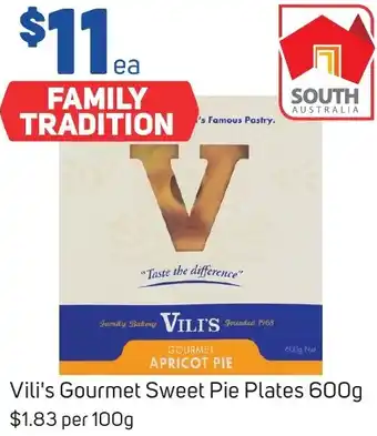 Foodland Vili's Gourmet Sweet Pie Plates 600g offer