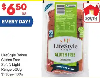 Foodland LifeStyle Bakery Gluten Free Soft N Light Range 500g offer