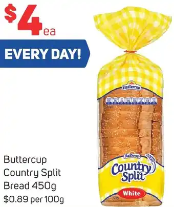 Foodland Buttercup Country Split Bread 450g offer