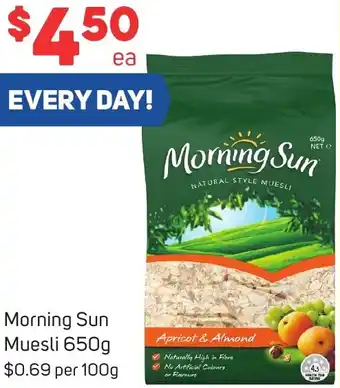 Foodland Morning Sun Muesli 650g offer