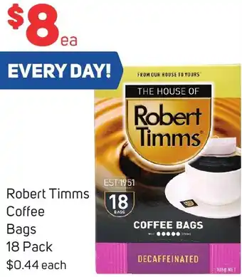 Foodland Robert Timms Coffee Bags 18 Pack offer