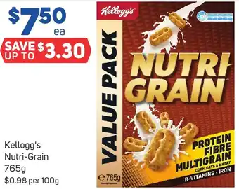 Foodland Kellogg's Nutri-Grain 765g offer
