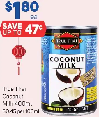 Foodland True Thai Coconut Milk 400ml offer