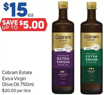 Foodland Cobram Estate Extra Virgin Olive Oil 750ml offer