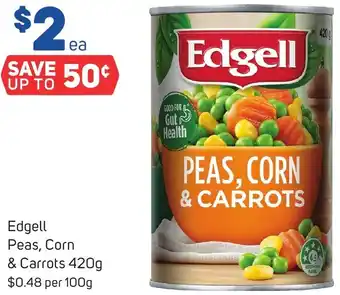 Foodland Edgell Peas, Corn & Carrots 420g offer