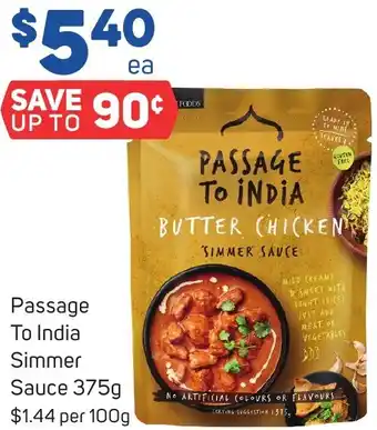 Foodland Passage To India Simmer Sauce 375g offer