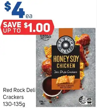 Foodland Red Rock Deli Crackers 130-135g offer