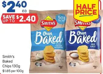 Foodland Smith's Baked Chips 130g offer