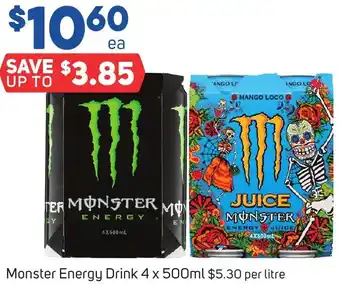 Monster Energy Drink 4 x 500ml