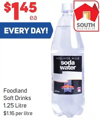 Foodland Foodland Soft Drinks 1.25 Litre offer