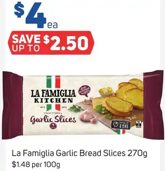 La Famiglia Garlic Bread Slices 270g
