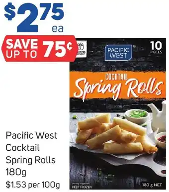 Foodland Pacific West Cocktail Spring Rolls 180g offer
