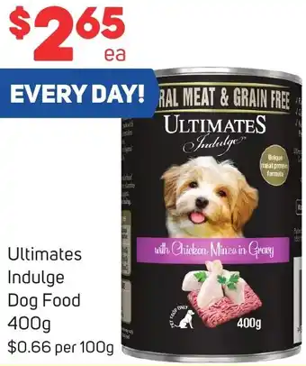 Foodland Ultimates Indulge Dog Food 400g offer