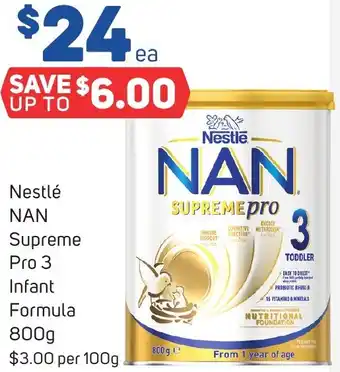 Foodland Nestlé NAN Supreme Pro 3 Infant Formula 800g offer