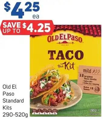 Foodland Old El Paso Standard Kits 290-520g offer
