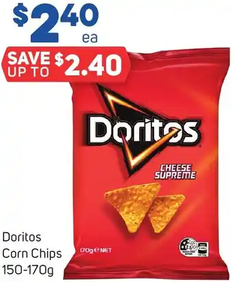 Foodland Doritos Corn Chips 150-170g offer