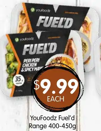 Spudshed YouFoodz Fuel'd Range 400-450g offer