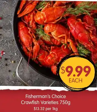 Spudshed Fisherman's Choice Crawfish Varieties 750g offer