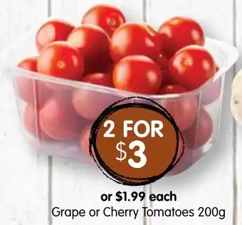 Spudshed Grape or Cherry Tomatoes 200g offer