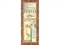 Coastal Icons 30x75cm Cotton Canvas Print - Fishing