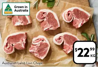 Foodworks Australian Lamb Loin Chops offer