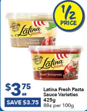 Ritchies Latina Fresh Pasta Sauce Varieties 425g offer