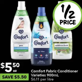 Ritchies Comfort Fabric Conditioner Varieties 900mL offer