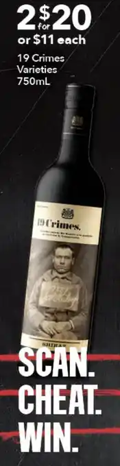 Ritchies 19 Crimes Varieties 750mL offer