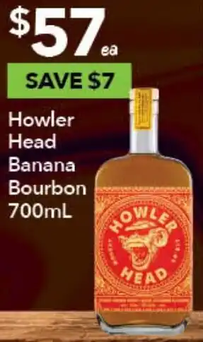 Ritchies Howler Head Banana Bourbon 700mL offer