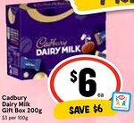Ritchies Cadbury Dairy Milk Gift Box 200g offer