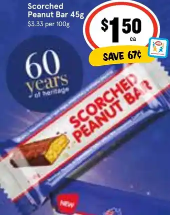 Ritchies Scorched Peanut Bar 45g offer