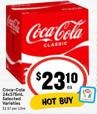Ritchies Coca-Cola 24x375mL Selected Varieties offer
