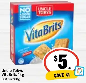 Ritchies Uncle Tobys VitaBrits 1kg offer