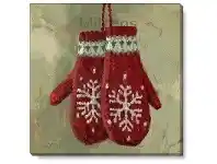 LivingStyles Bayport Stretched Canvas Wall Art Print, Mittens, Small offer