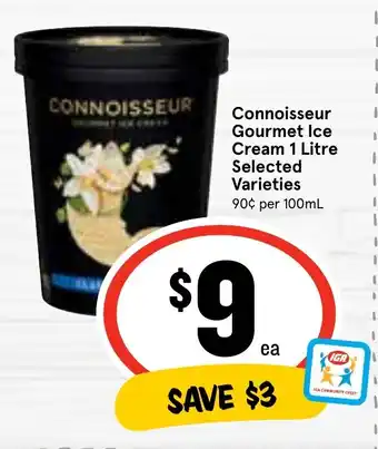 Connoisseur Gourmet Ice Cream 1 Litre Selected Varieties